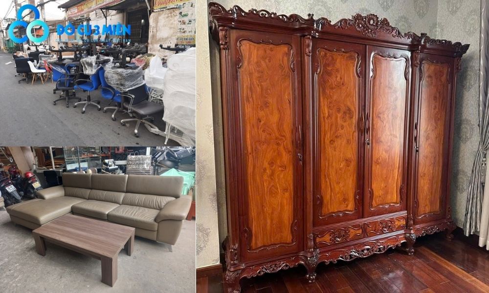Thu mua bàn ghế, tủ gỗ, sofa cũ giá cao tận nơi